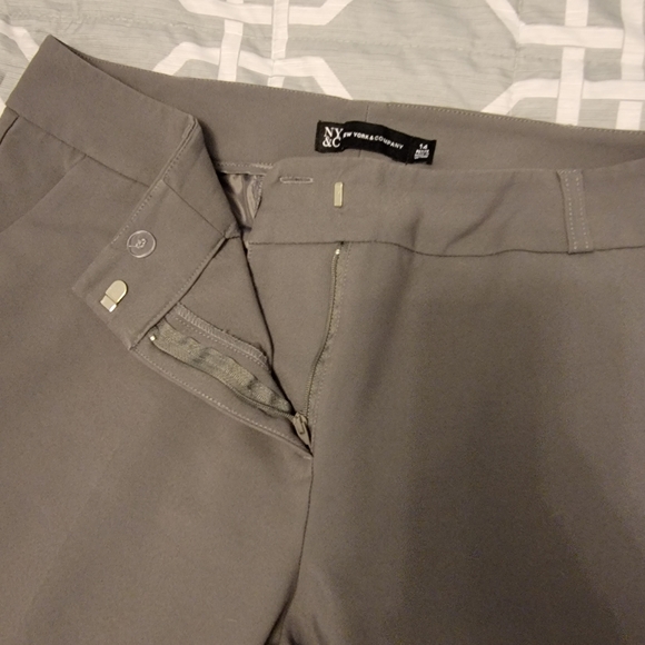 New York & Co pants 14 Petite Gray in color - Picture 2 of 5